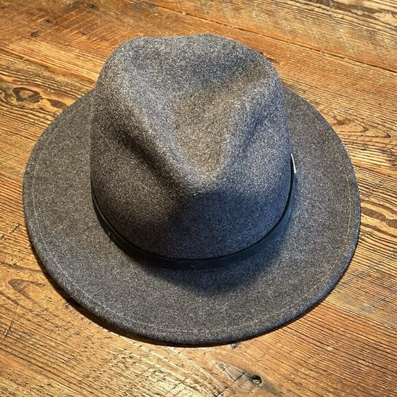 STETSON Gray Mello Felt Hat XL USA Made 100% Wool Crushable WPL 4384 - Picture 7 of 13